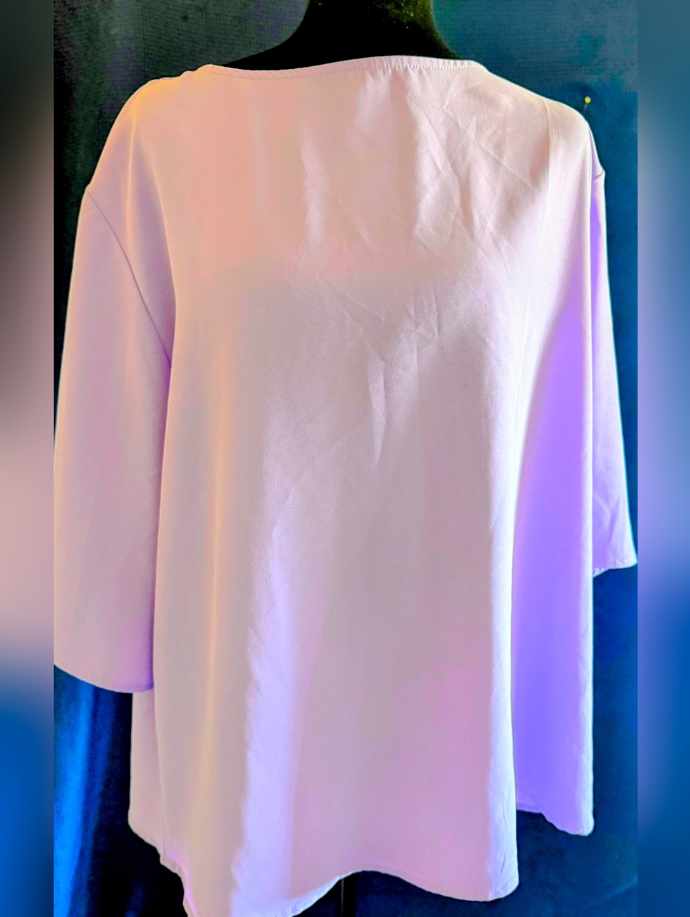 Lilac Women's Relaxed Boatneck Top Approx 1x-2x No Tag